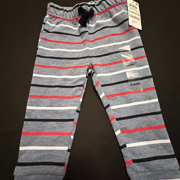 FIRST IMPRESSIONS UNISEX BERRY BLUE HEATHER JOGGERS - Picture 1 of 4